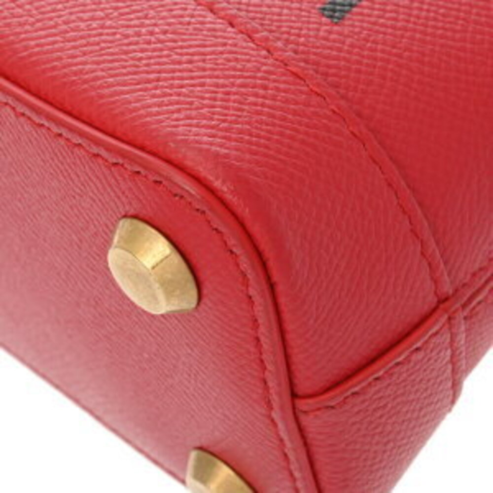 Balenciaga Ville Top Handle XXS Red Leather Bag Handbag - Picture 7 of 9